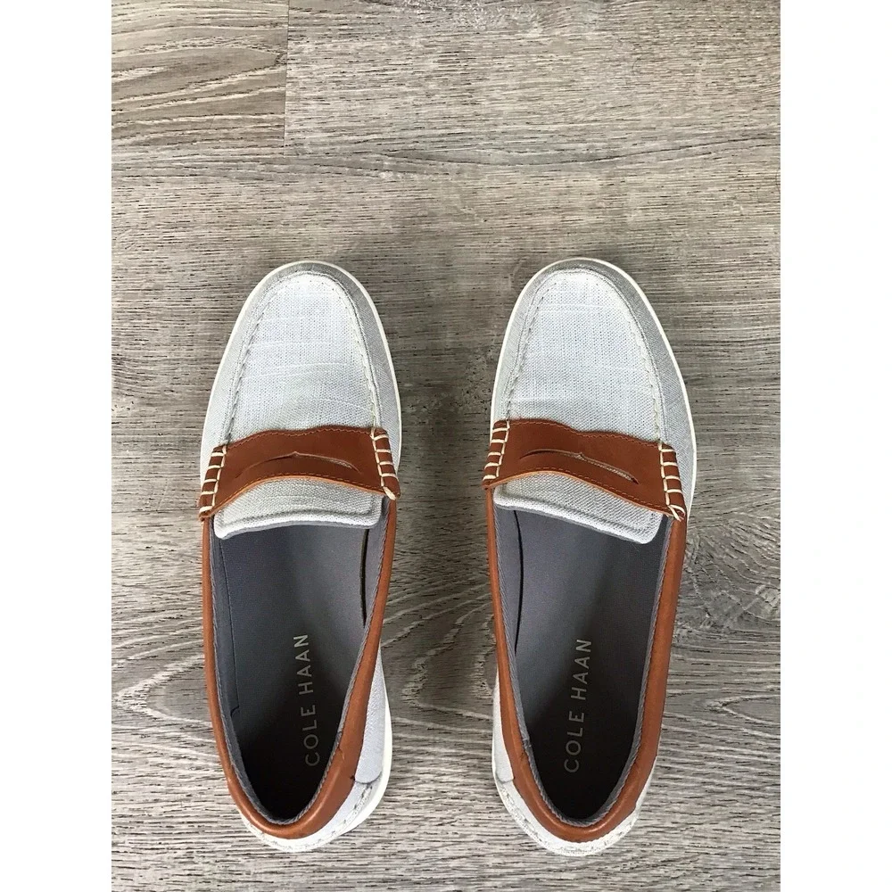 Cole Haan Nantucket Penny Loafer Men's Light Blue Slip On Shoes Size 9.5 C40517